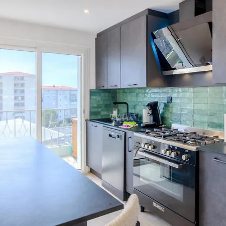 Apartamento Jeanne Darc - Spacieux, 6 Personnes, Vue Mer, Terrasse, Familial